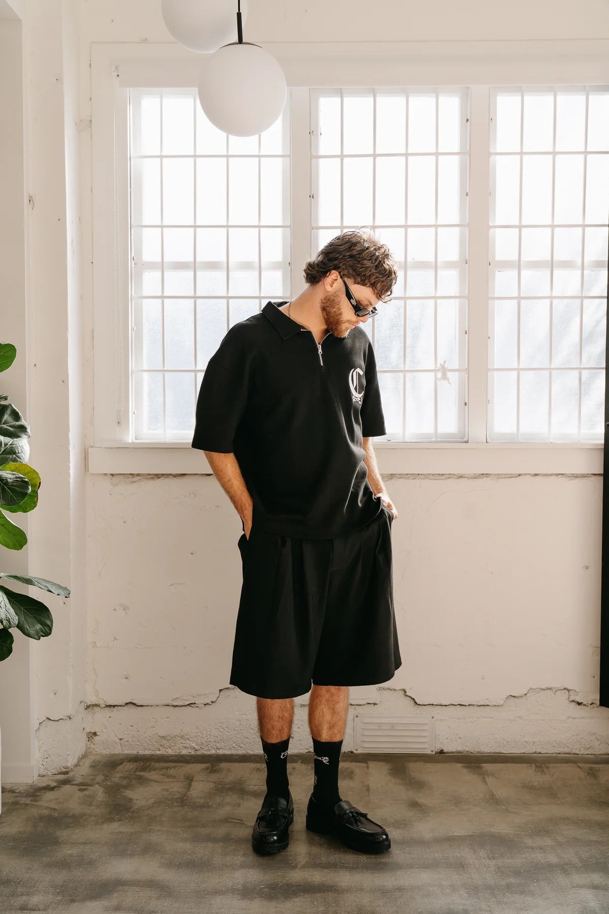 Crate Benny Pleated Shorts Black