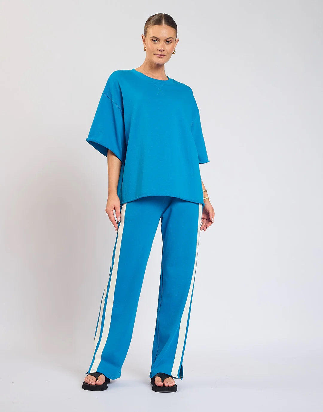 Luna Lane The Mason Club Tee/Azure Blue