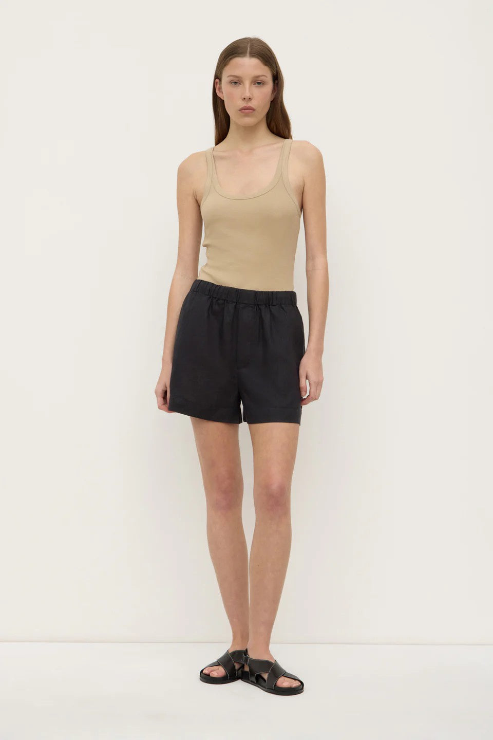 Assembly Everyday Linen Short Black