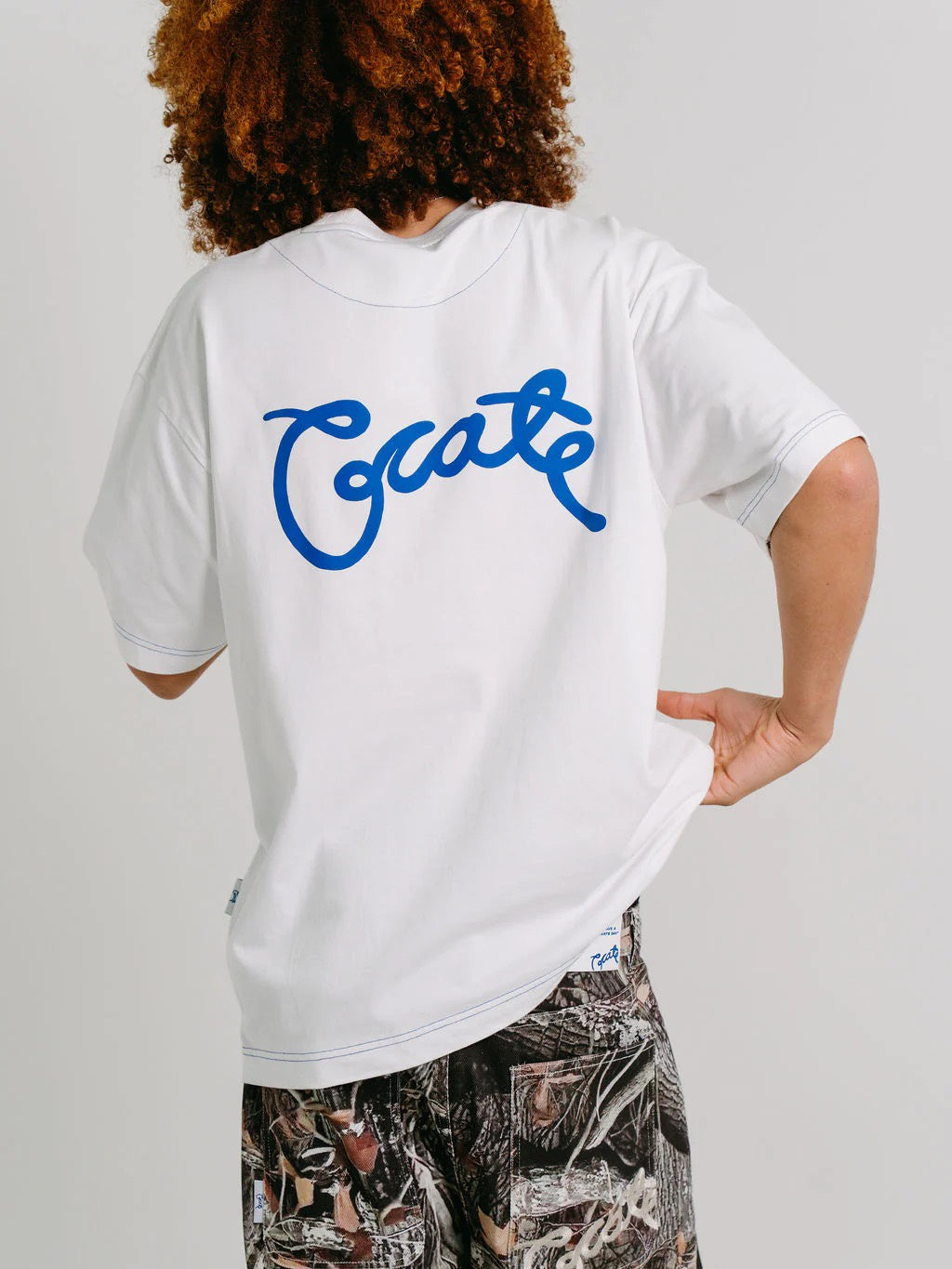 Crate Scripted Box Fit T-Shirt White
