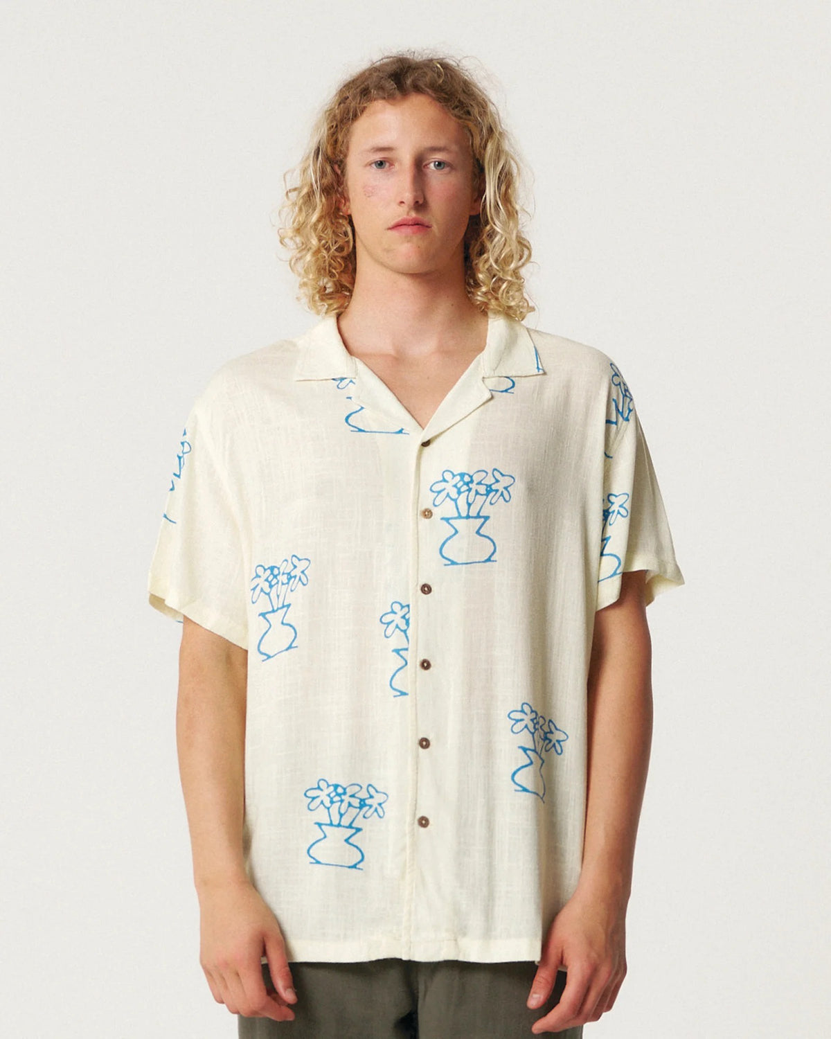 Critical Slide Mellow Resort SS Shirt Ecru