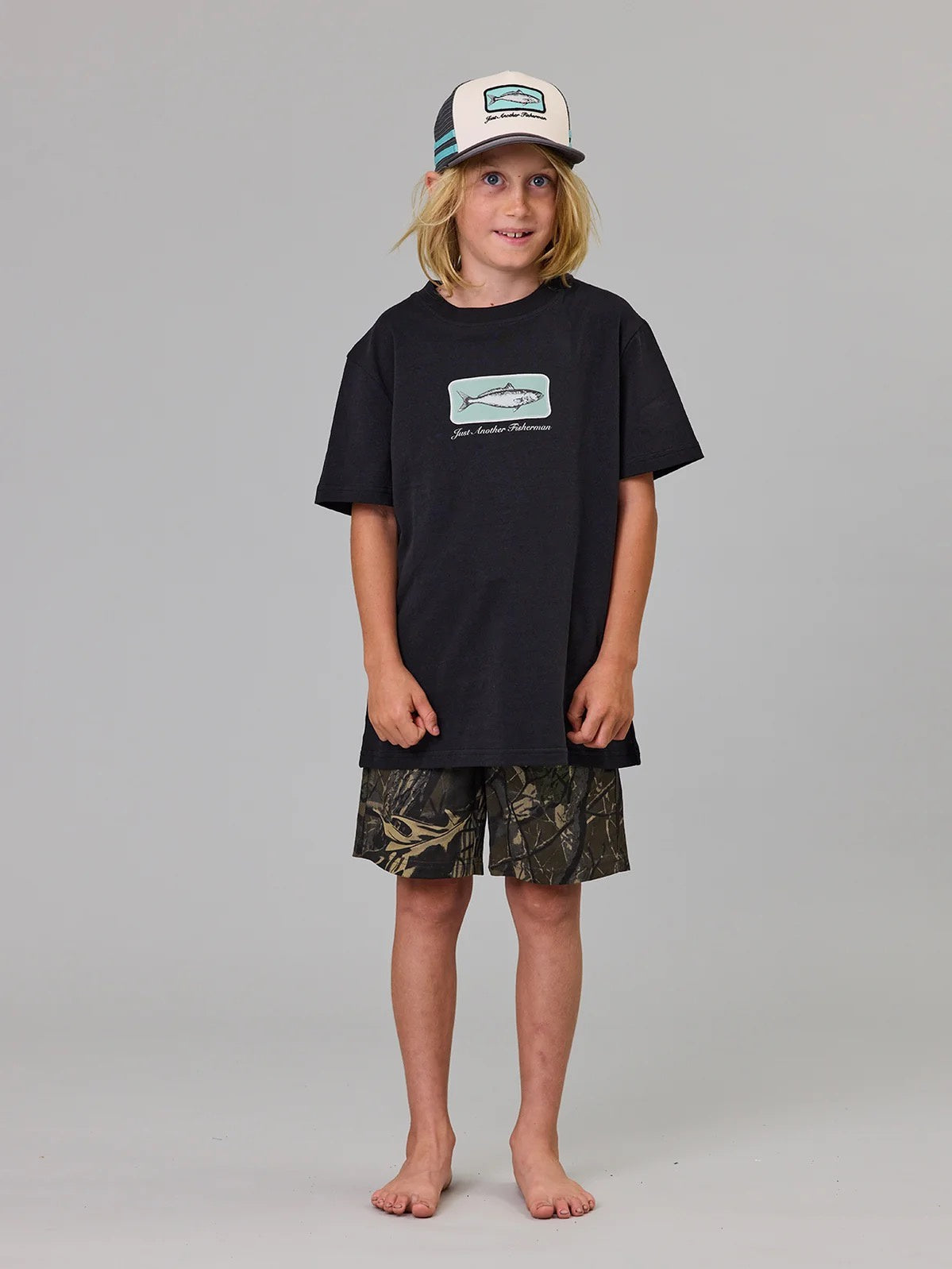 Just Another Fisherman Mini Kahawai Tee Black