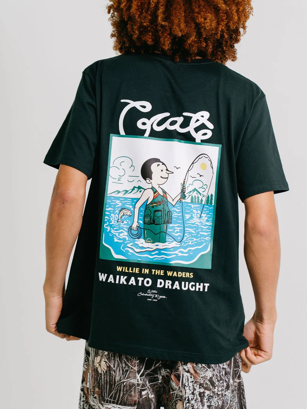 Crate X Willie the Waiter Waders Tee Pine