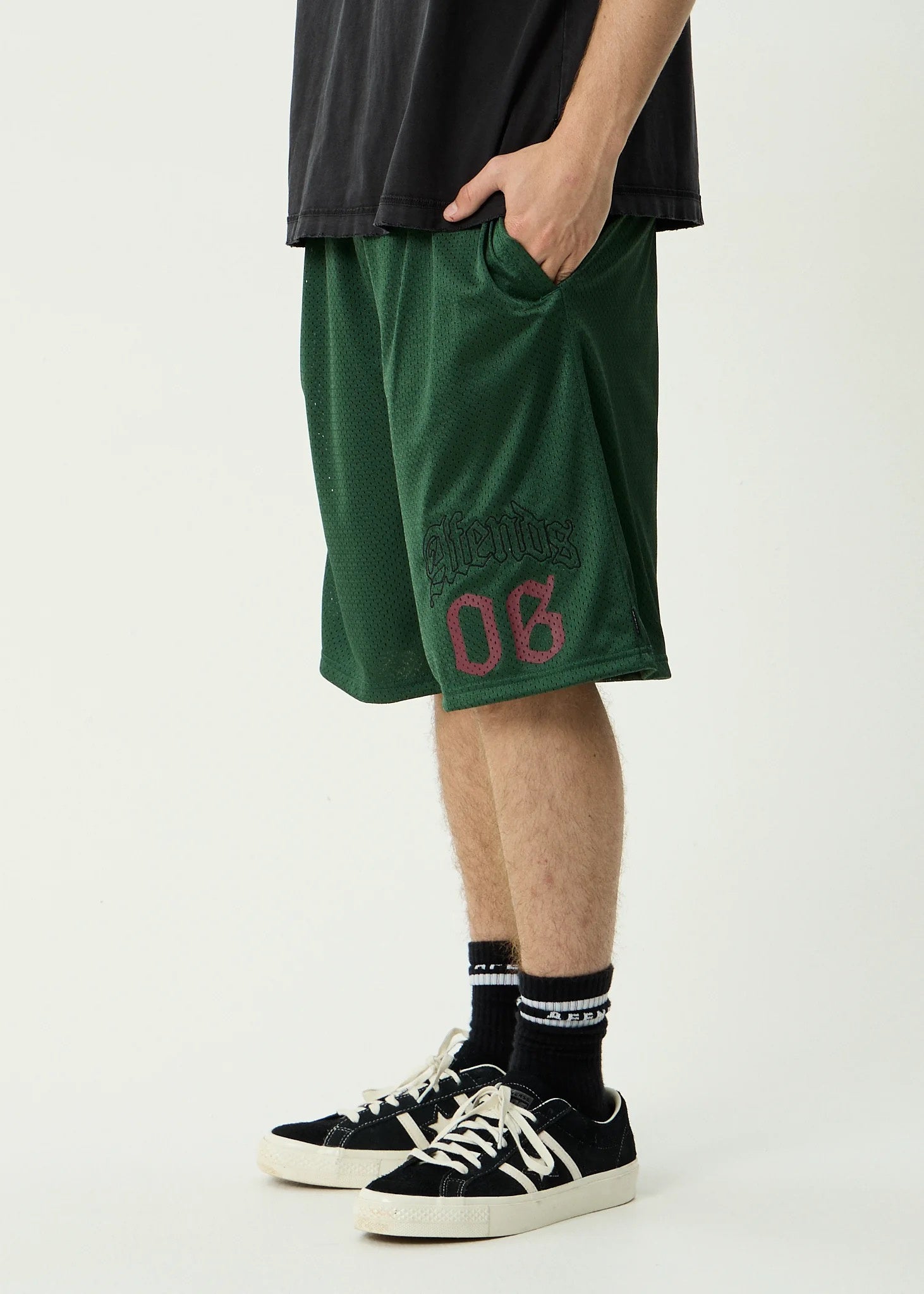 Afends Zero Six - Basketball Short 22" - Pine