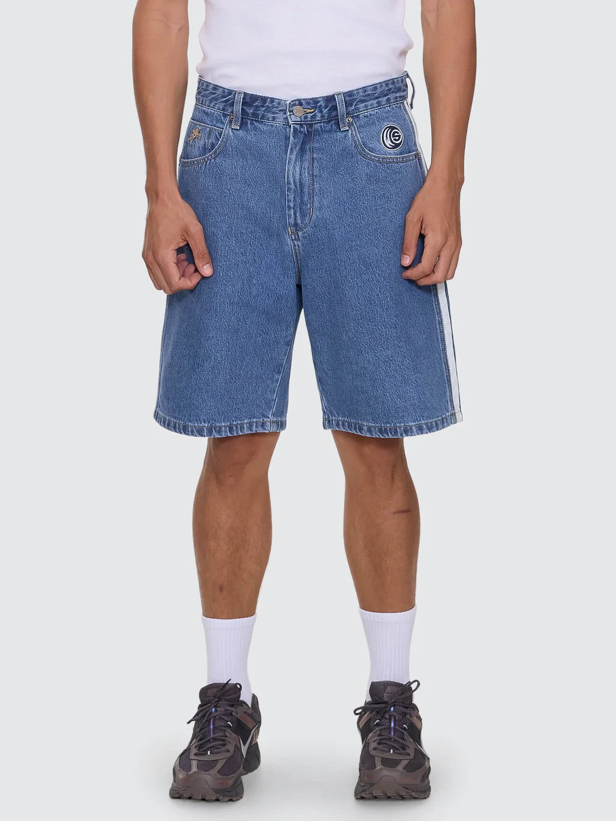 Worship Blender Big Dawg Jean Short Sky High Blue