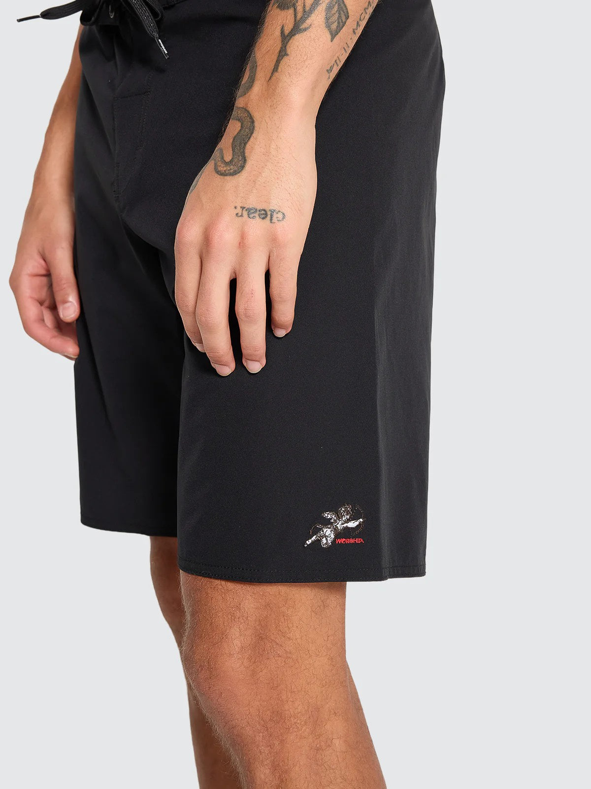 Worship Cherub Boardshort Black