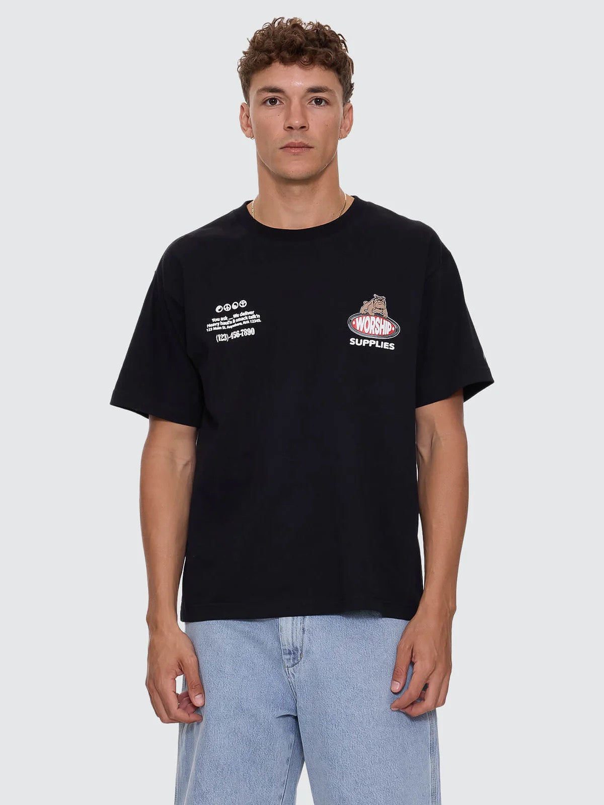 Worship Haulaz Regular Fit Tee Black