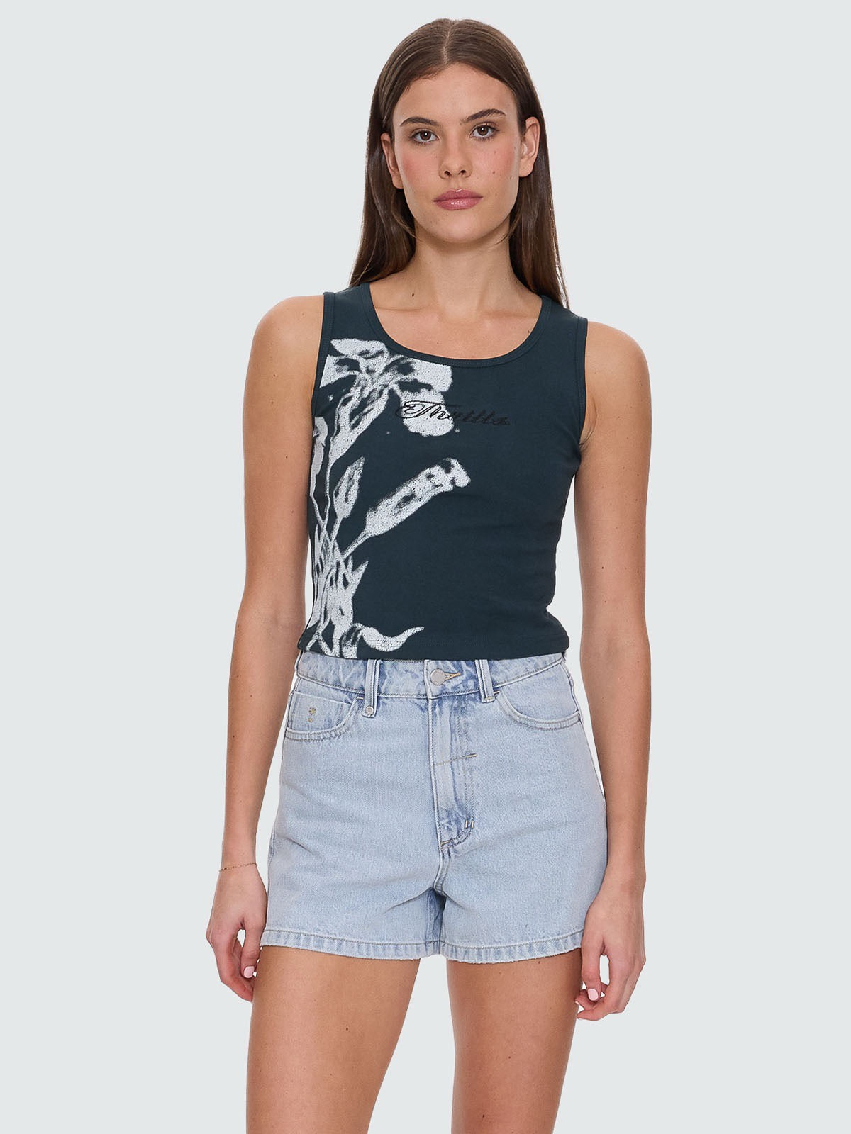 Thrills Invigorate Y2K Tank Jasper Green