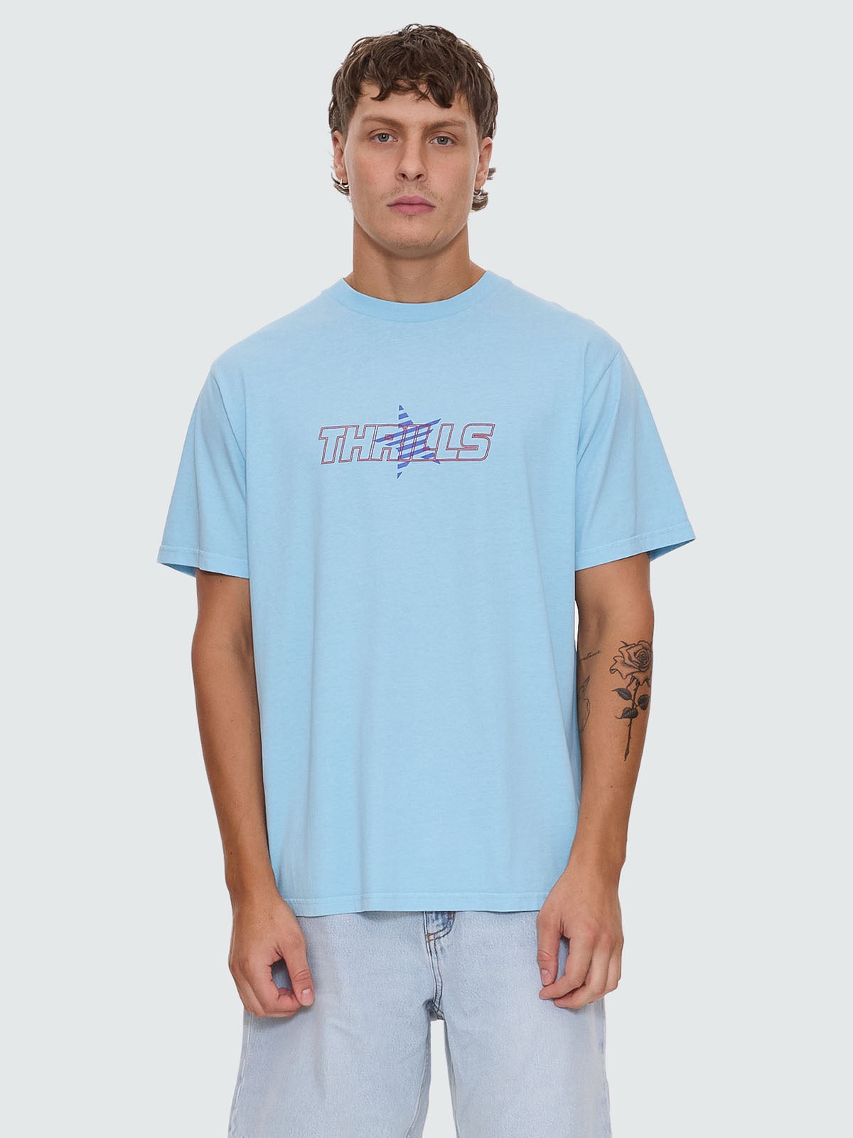 Thrills Supernova Merch Fit Tee Dalis Blue