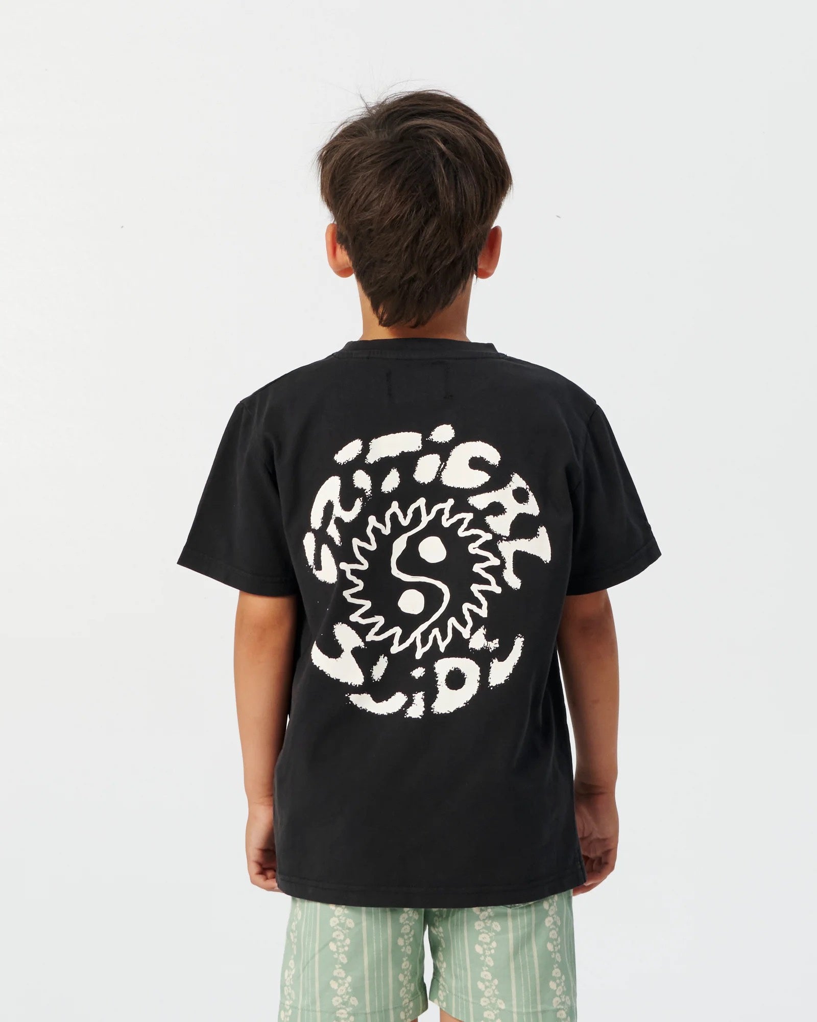 Critical Slide Kids Ying Yang tee Vintage Black