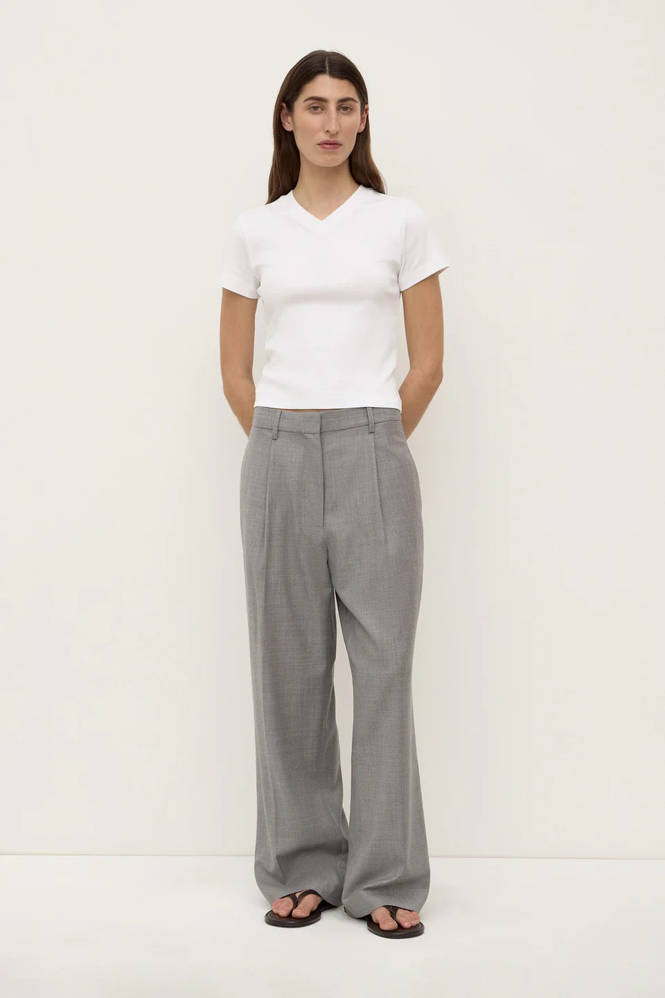 Assembly Jaina Suit Pant Grey Marle