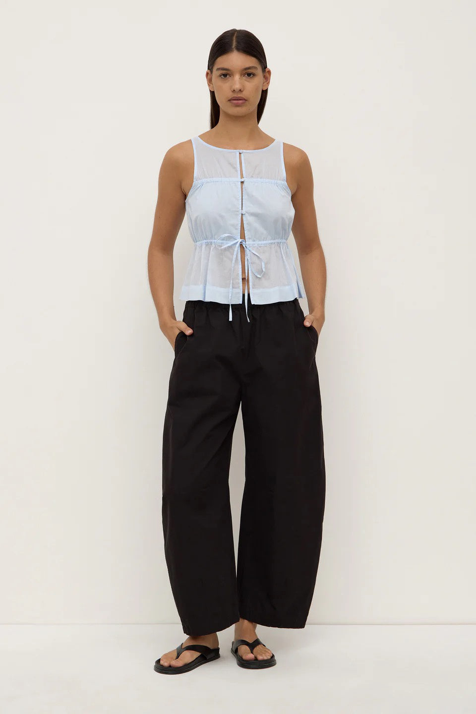 Assembly Lola Barrel Pant Black