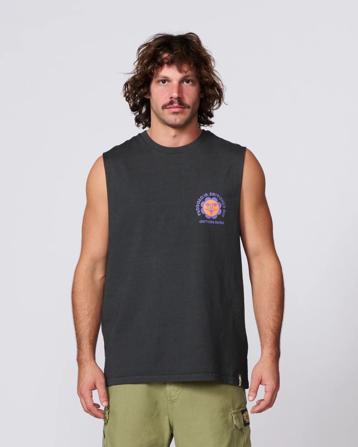 Critical Side Switch Muscle Tee Phantom