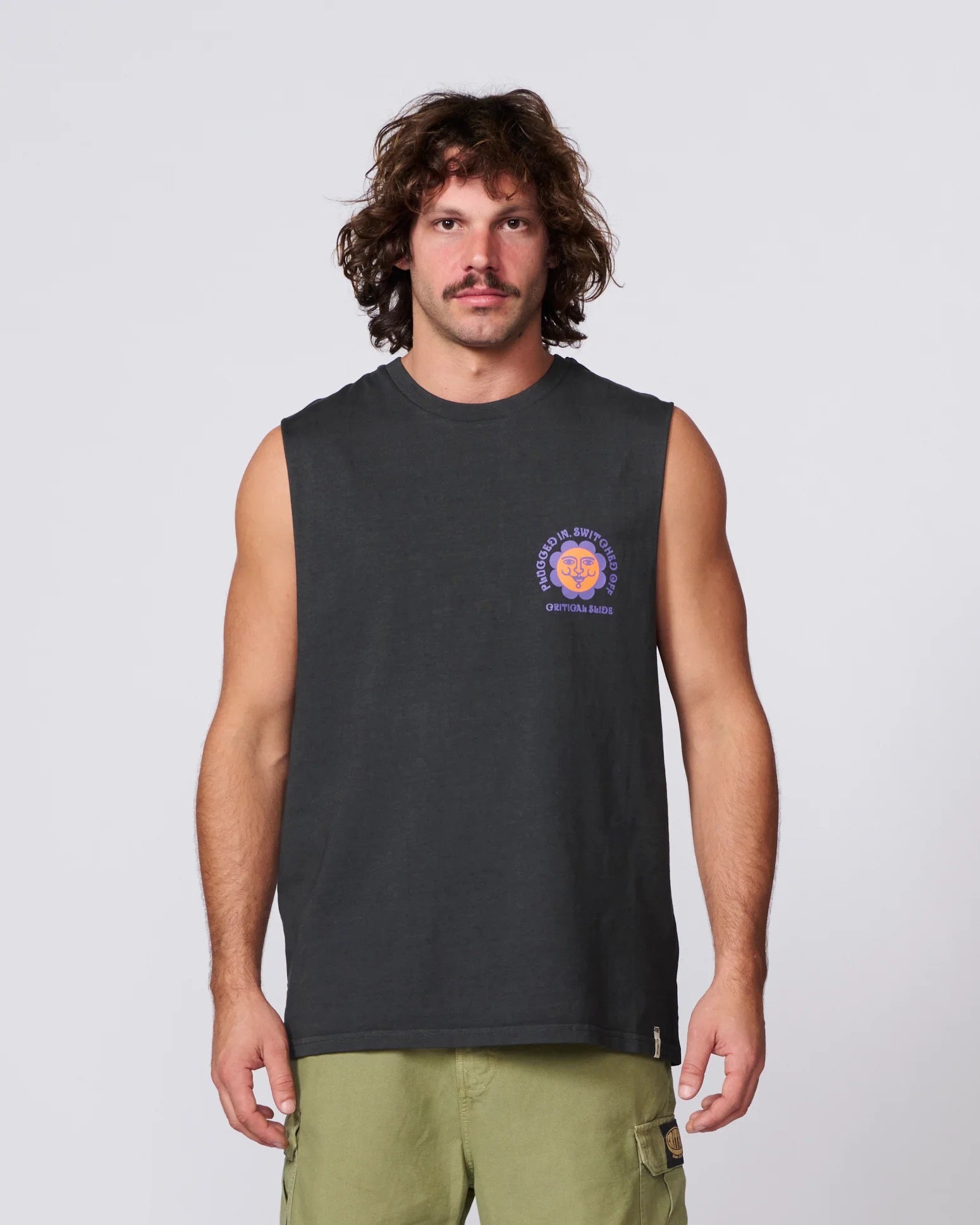Critical Side Switch Muscle Tee Phantom