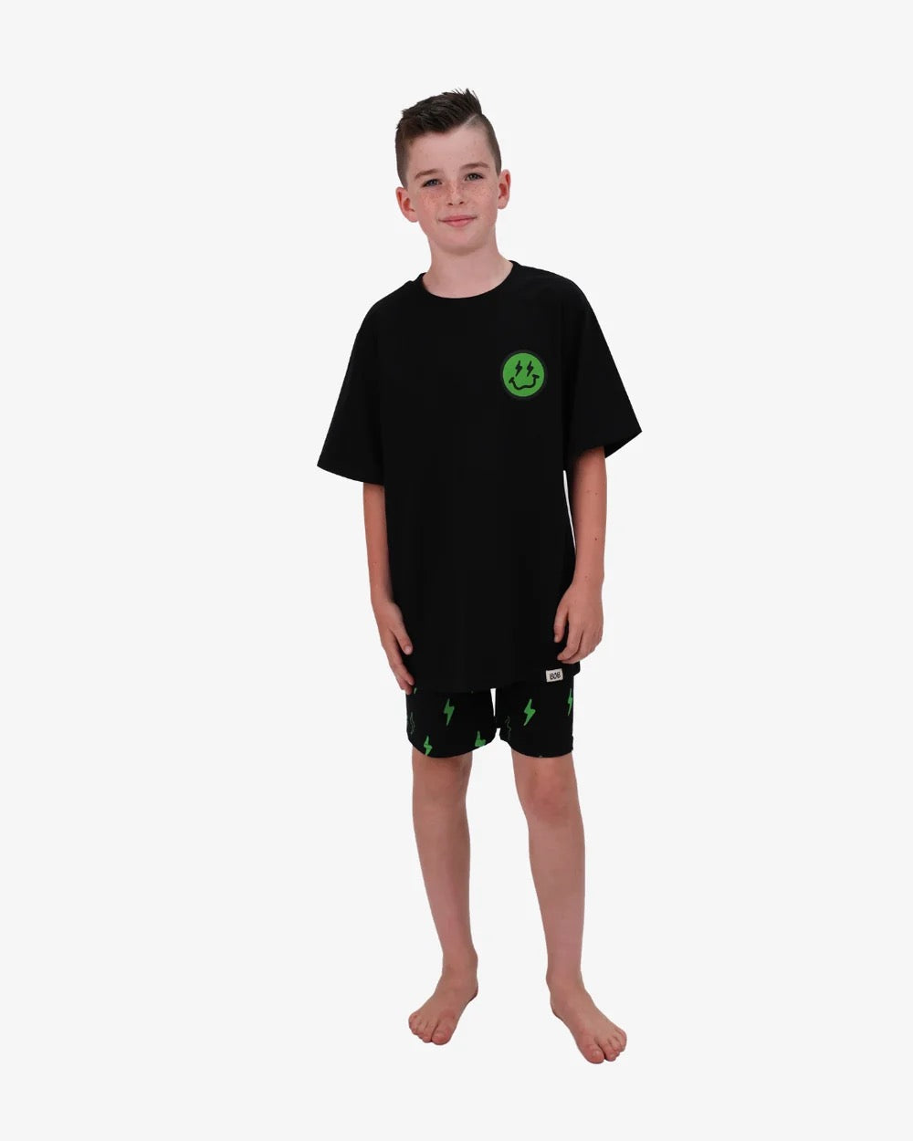 Band of Boys Black Smiley Pyjamas