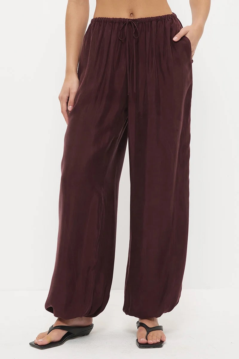 Mon Renn Eadie Harem Pant Chestnut
