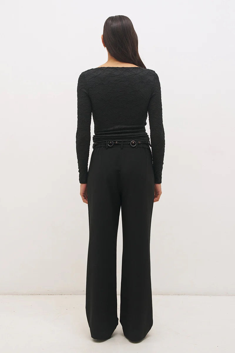 Mon Renn Willow Top Black