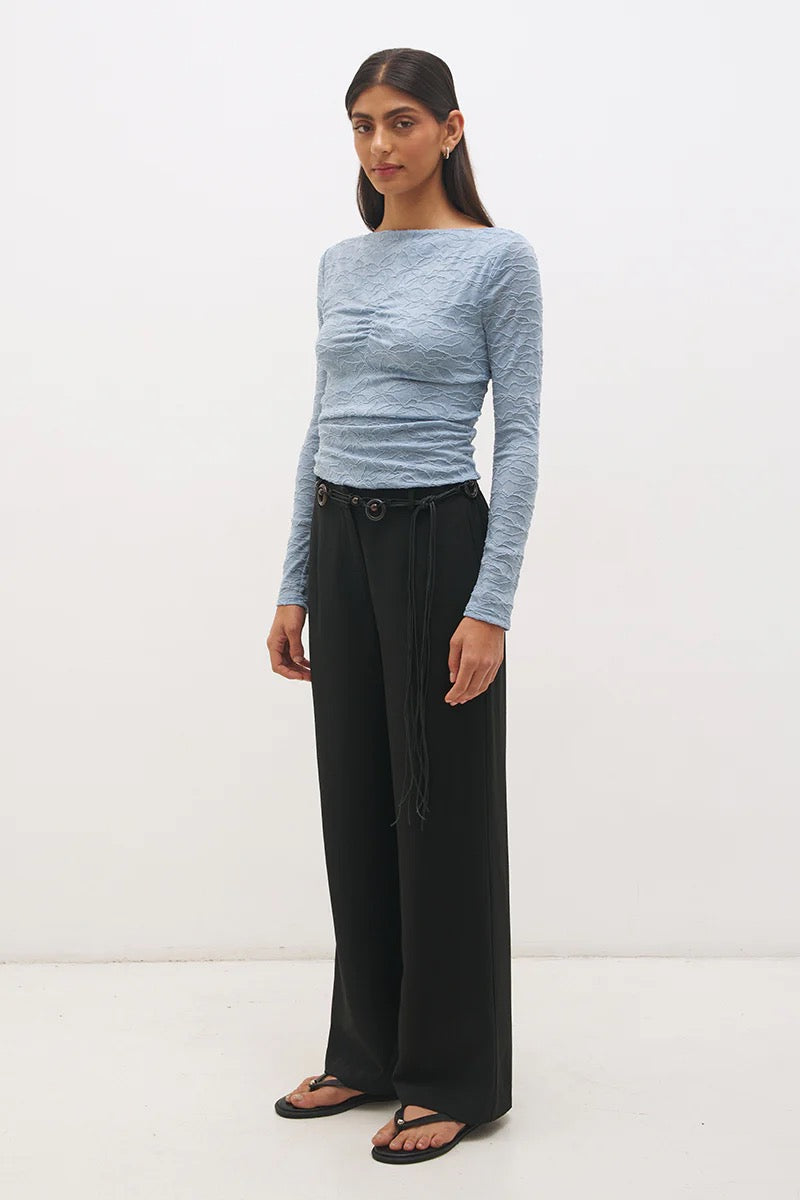 Mon Renn Willow Top Powder Blue