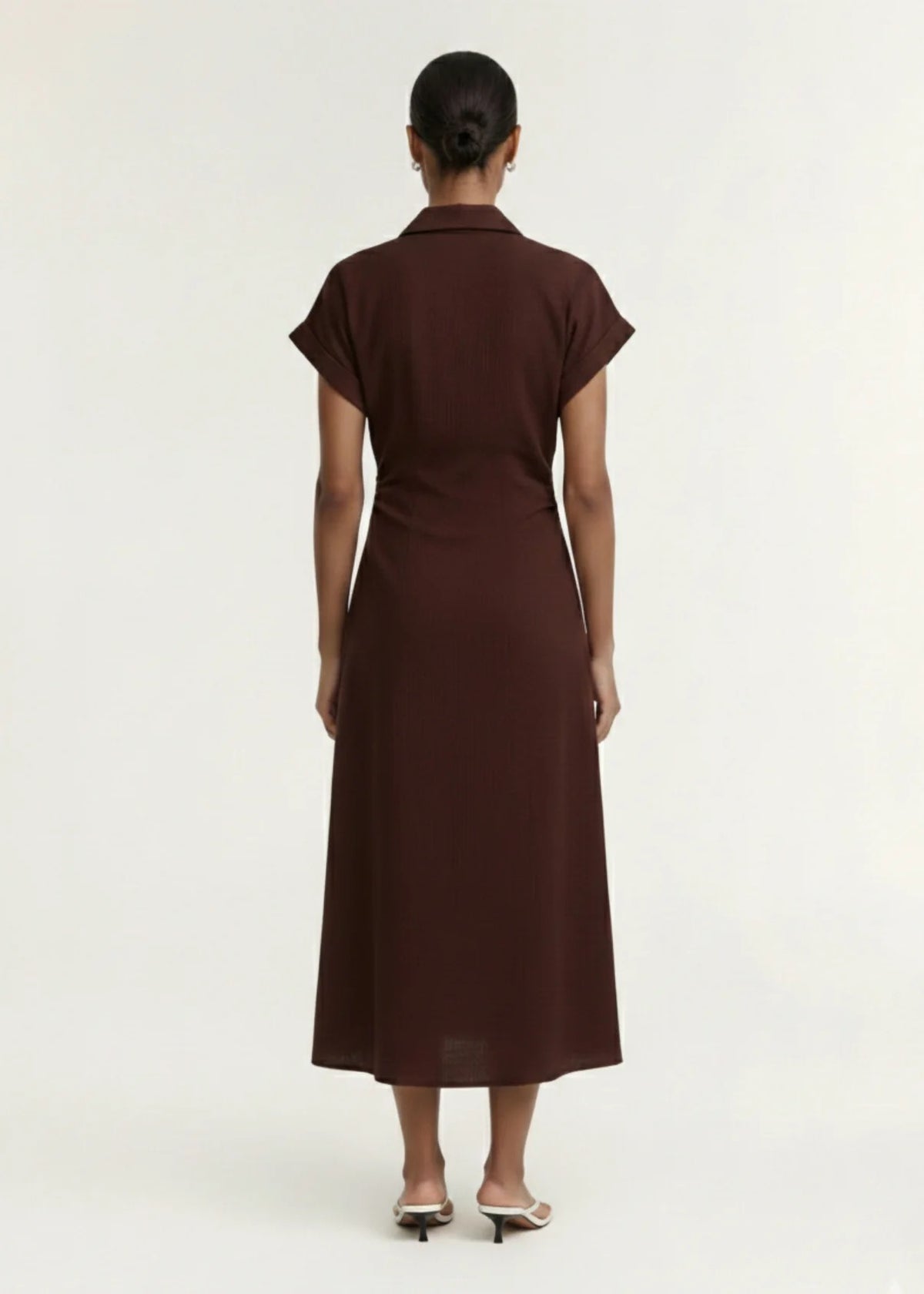 Staple the Label Rhodes Midi Dress Chocolate