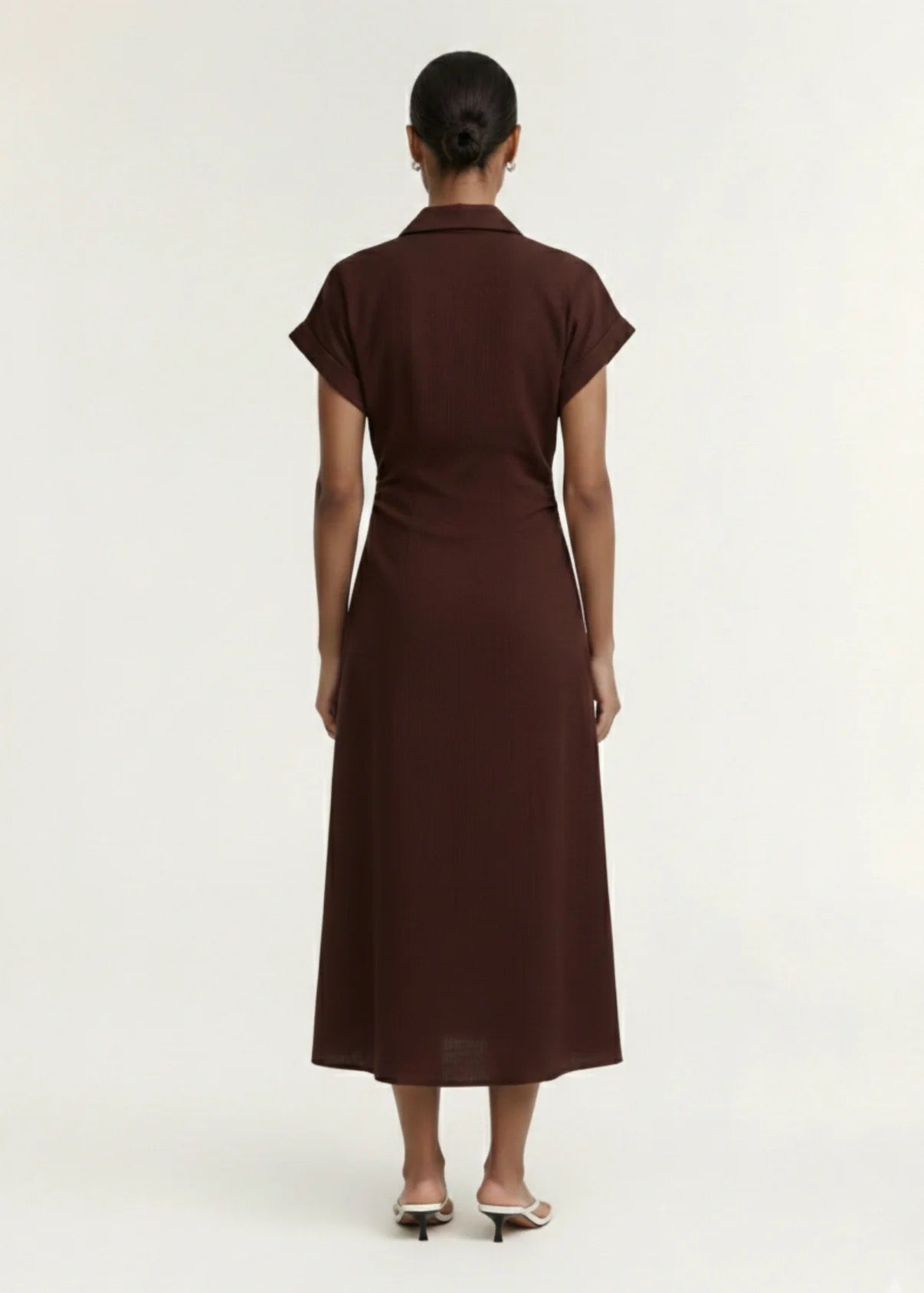 Staple the Label Rhodes Midi Dress Chocolate