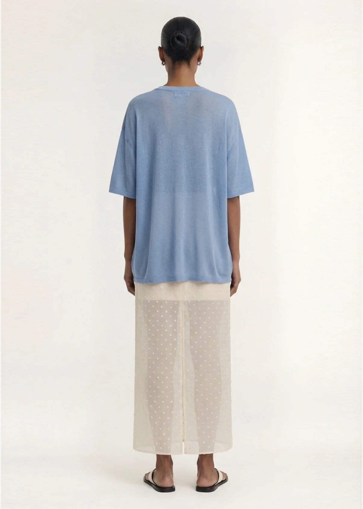 Staple the Label Orla Oversized Knit Tee Blue
