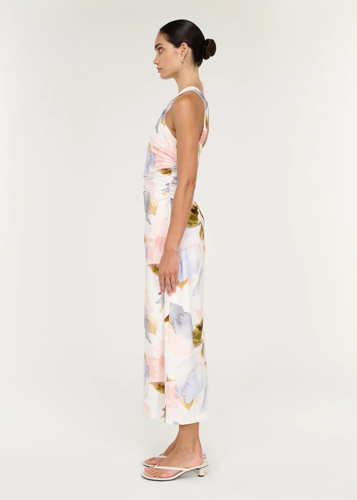 Staple the Label Valea Midi Dress Pastel Watercolour