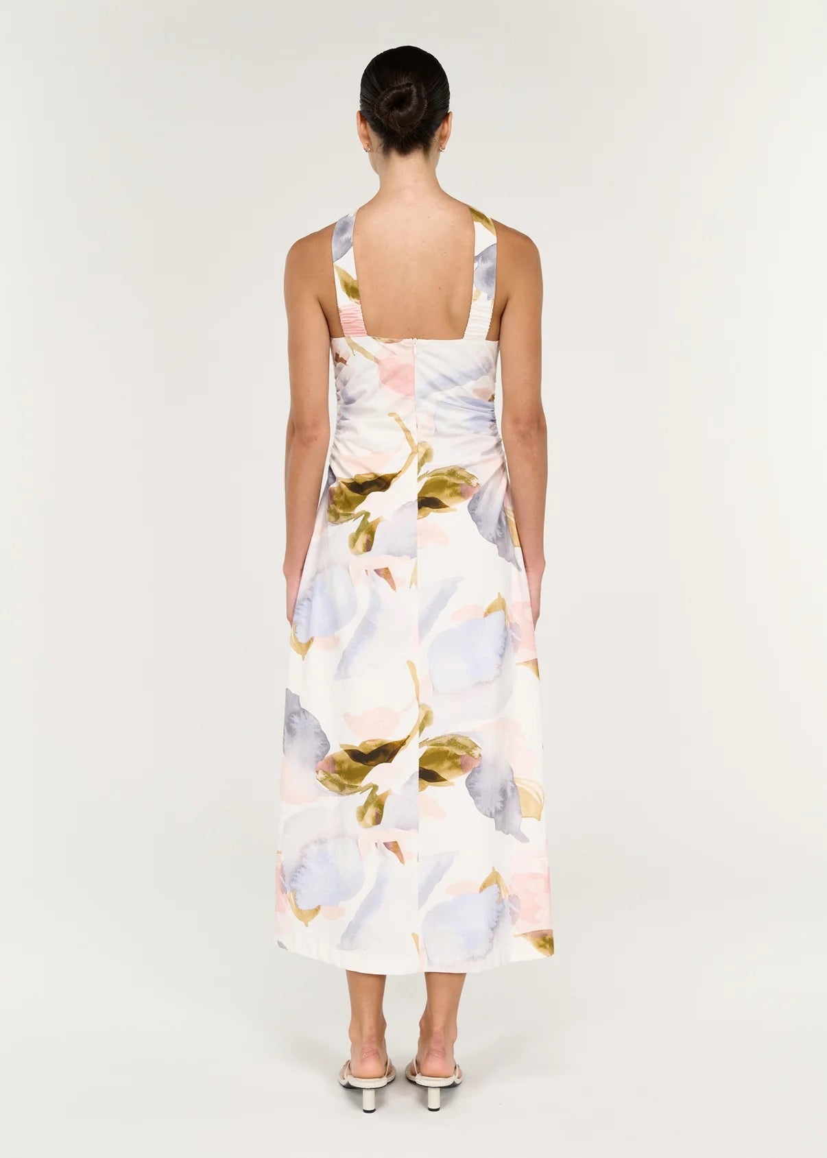 Staple the Label Valea Midi Dress Pastel Watercolour