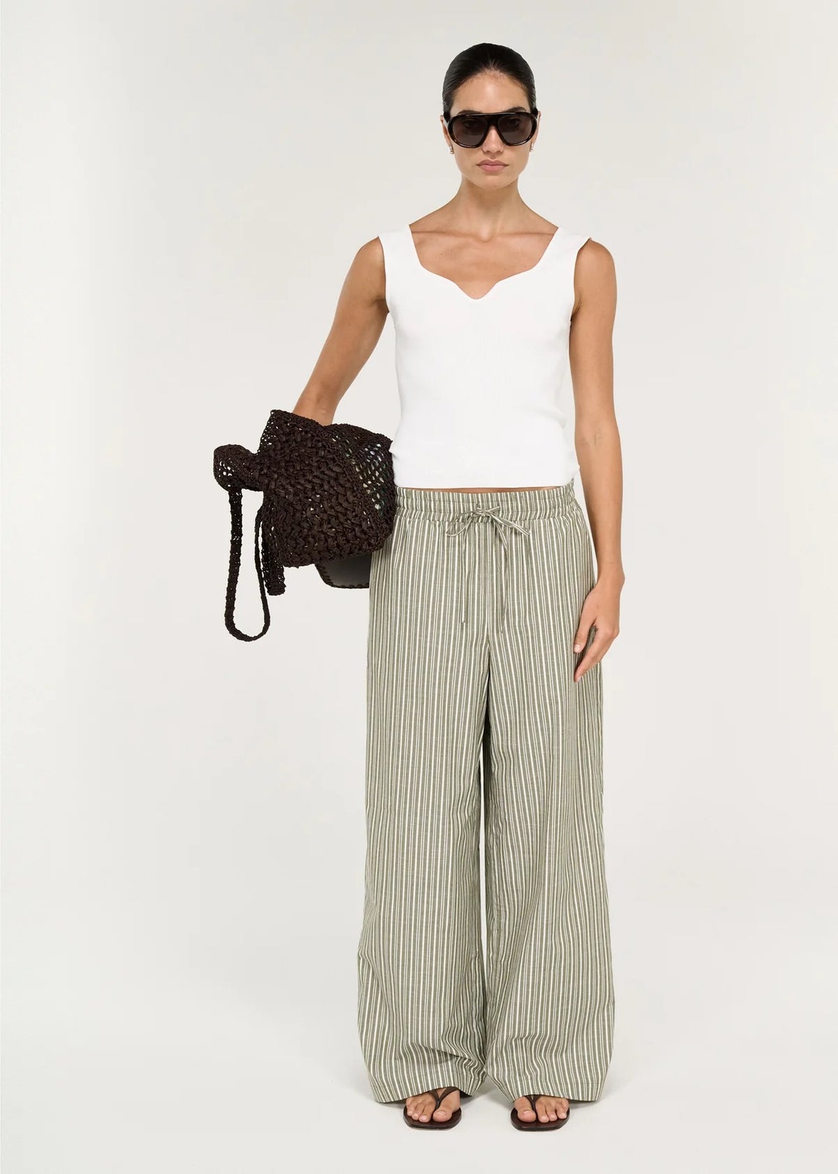 Staple the Label Vera Knit Tank White
