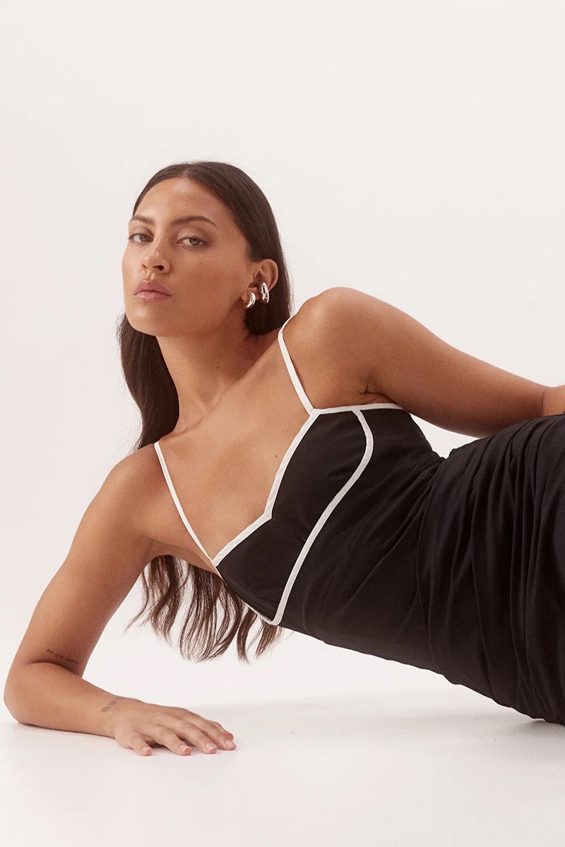 Sovere Britta Dress Black/Chalk