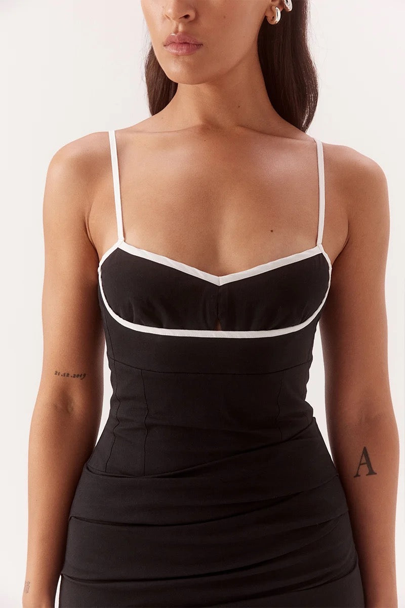 Sovere Britta Dress Black/Chalk