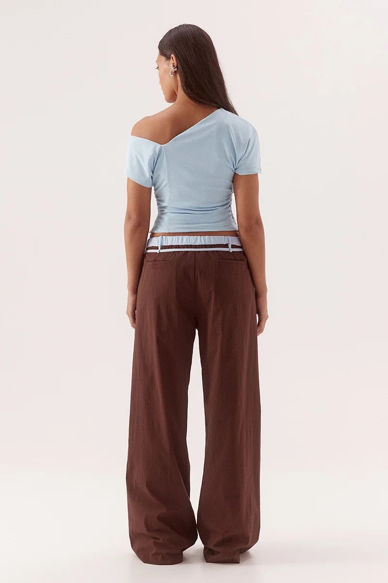 Sovere Britta Pants Choc/Sky