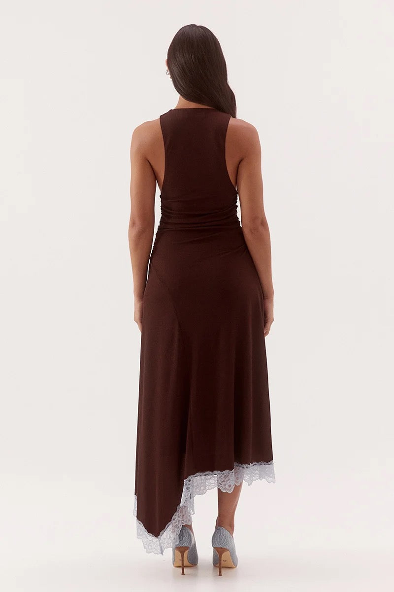 Sovere Harlow Dress Choc/Sky