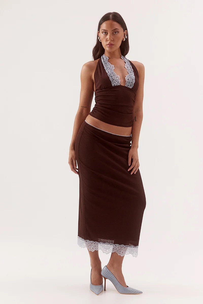 Sovere Harlow Top Choc/Sky