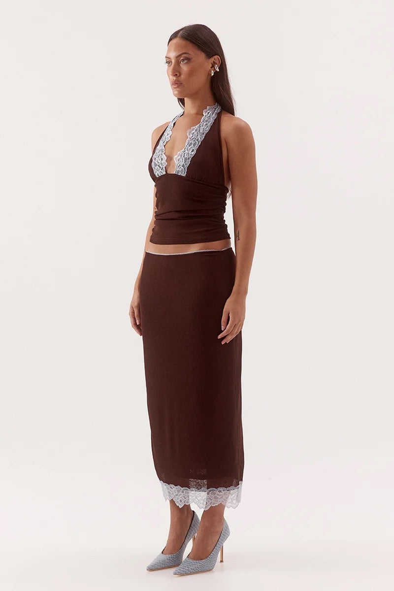 Sovere Harlow Top Choc/Sky