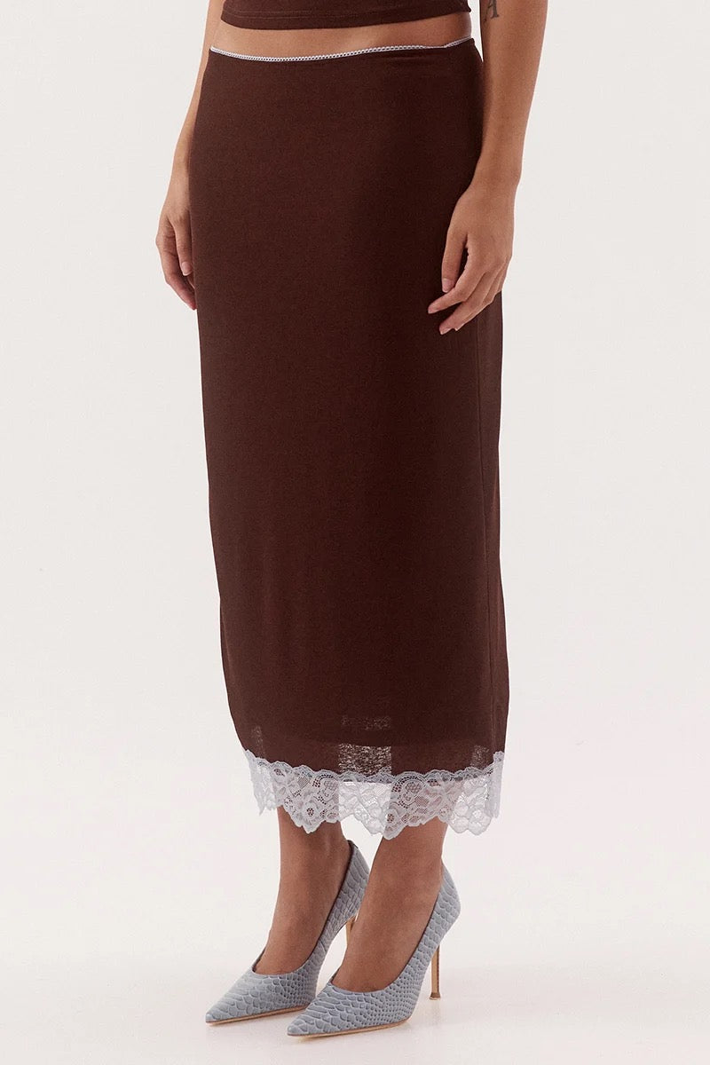 Sovere Harlow Skirt Choc/Sky