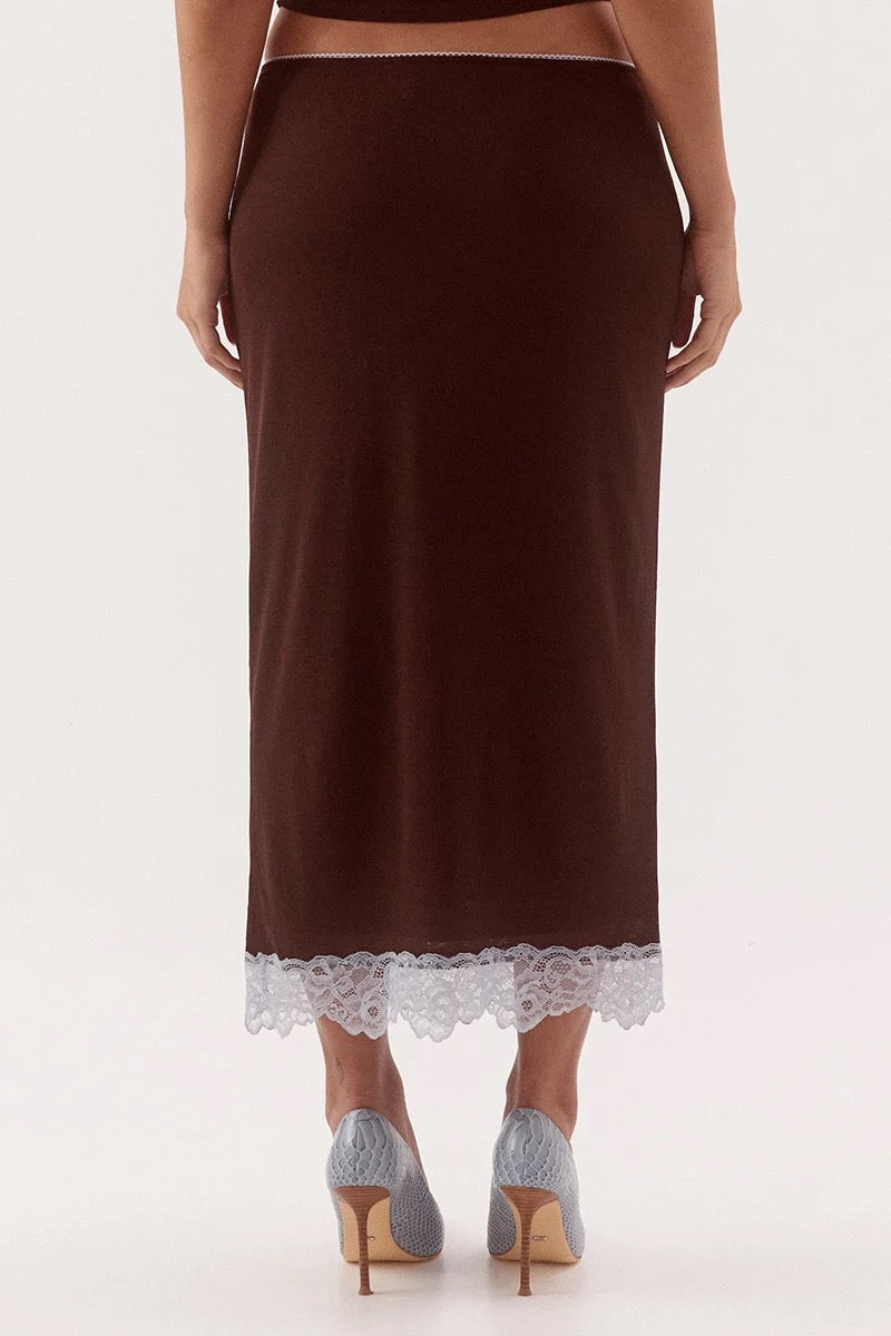 Sovere Harlow Skirt Choc/Sky