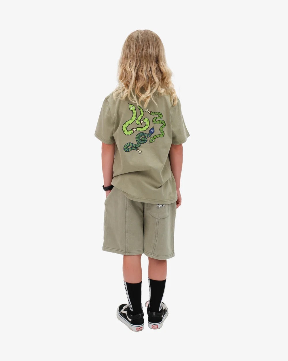 Band of Boys Green Wash Snakes Tee