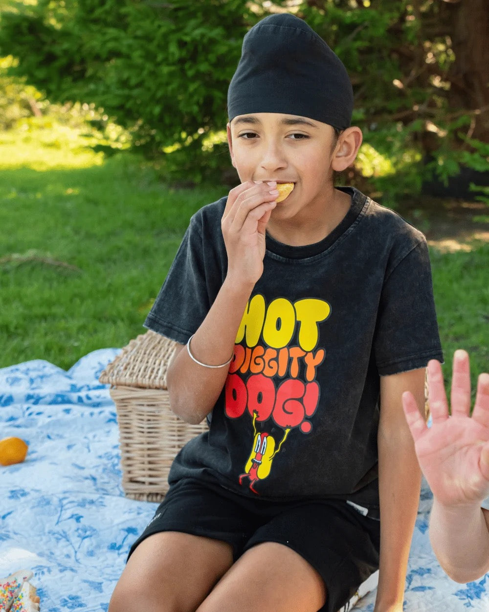 Band of Boys Black Wash Hotdog Tee