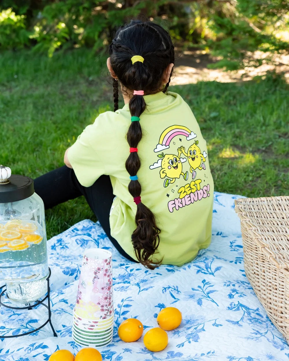 The Girl Club Lime Zest Friends Tee