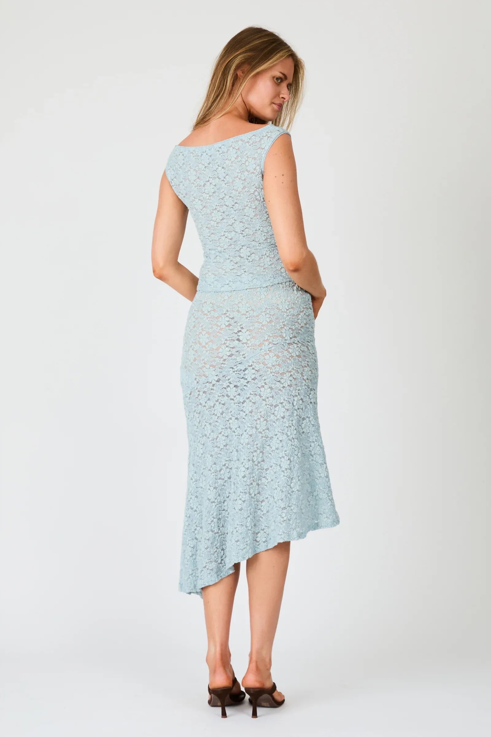 Rollas Fia Lace Top Mist