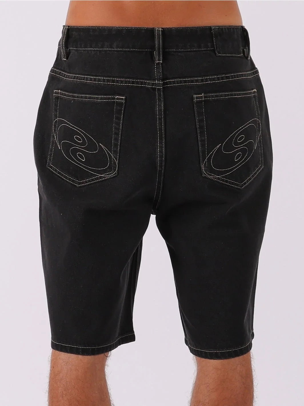 T&C Triad Denim Short Washed Black