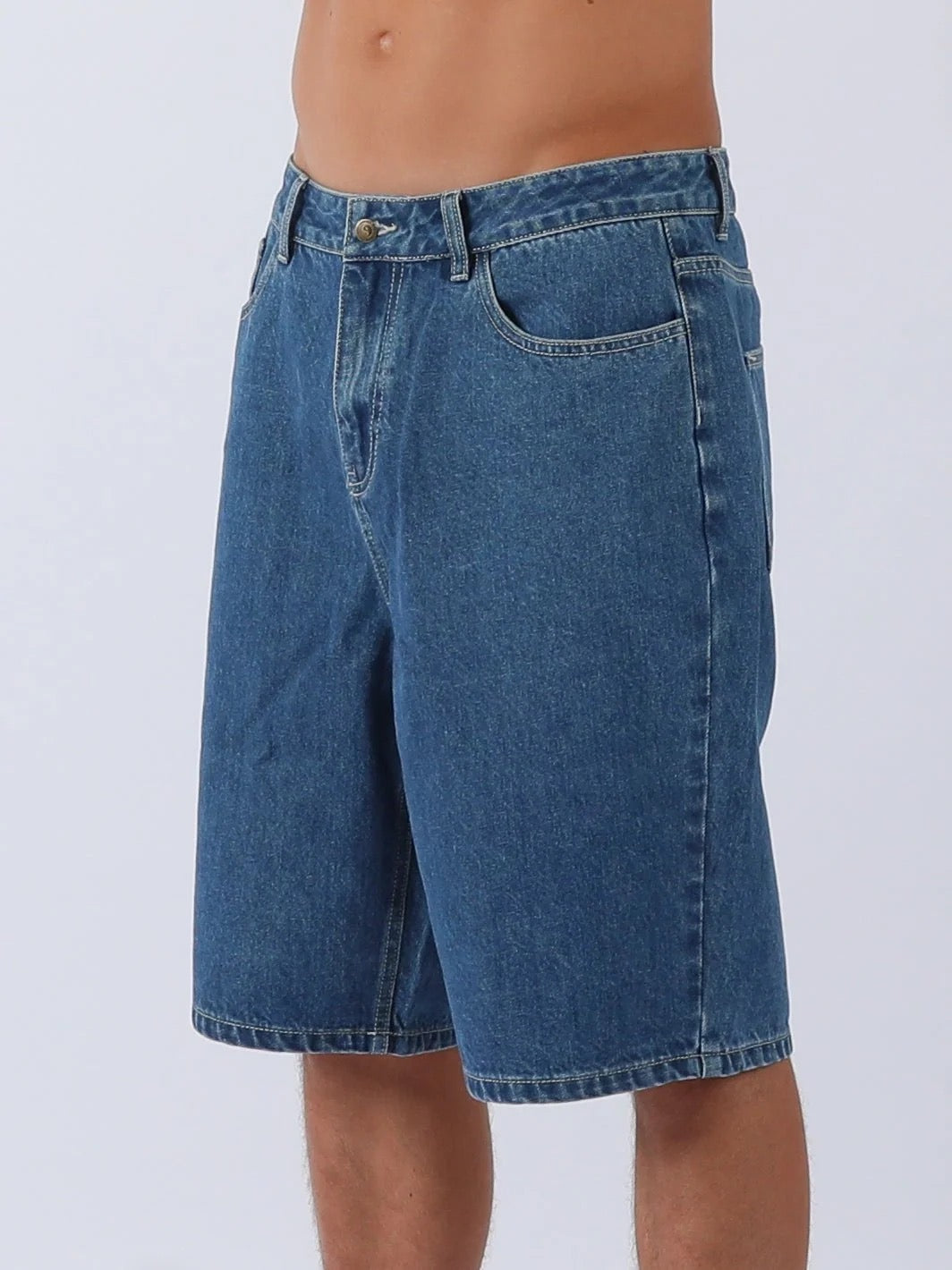 T&C Boys Thrift Denim Short Washed Blue