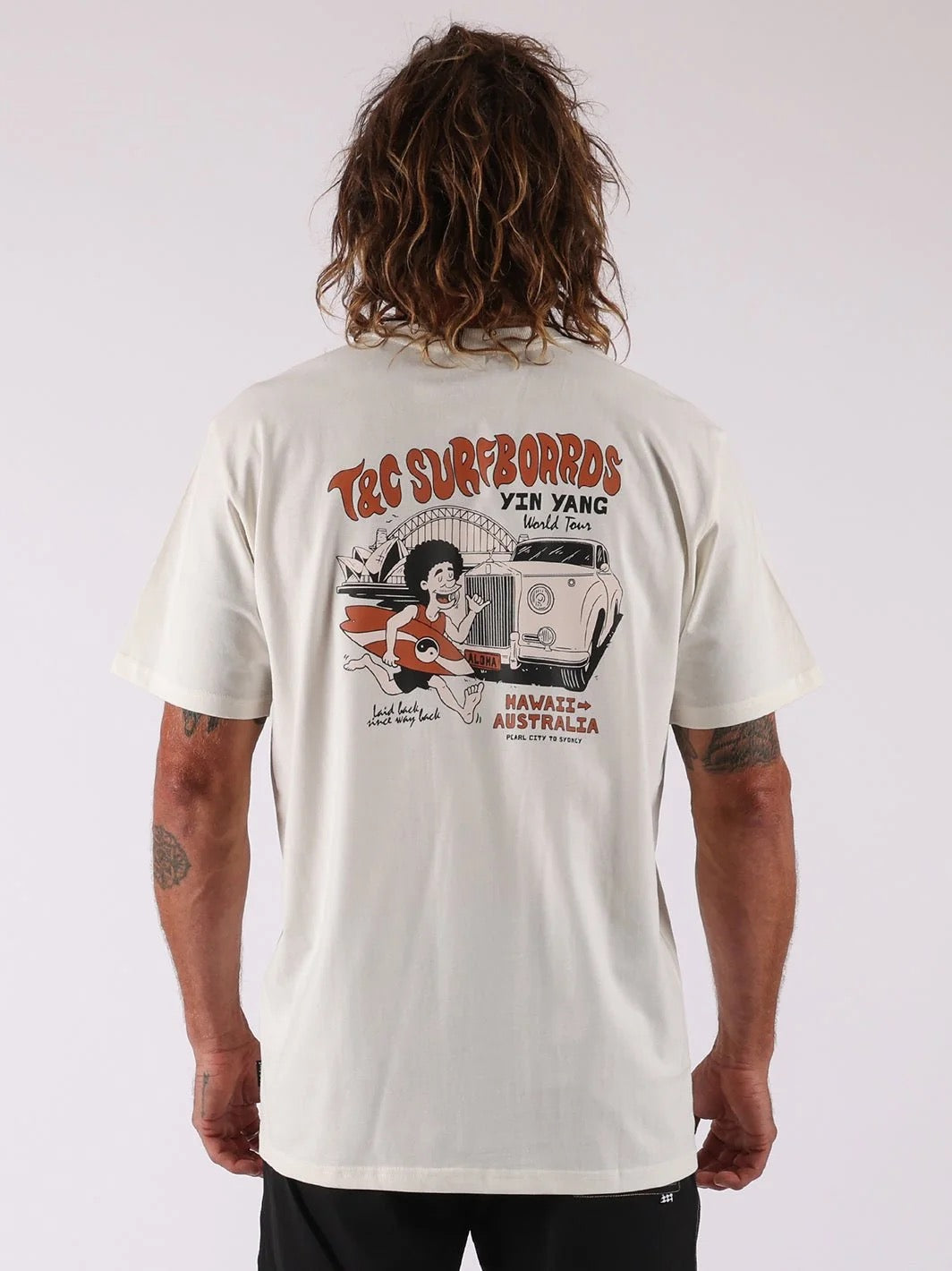 T&C World Tour Tee Natural