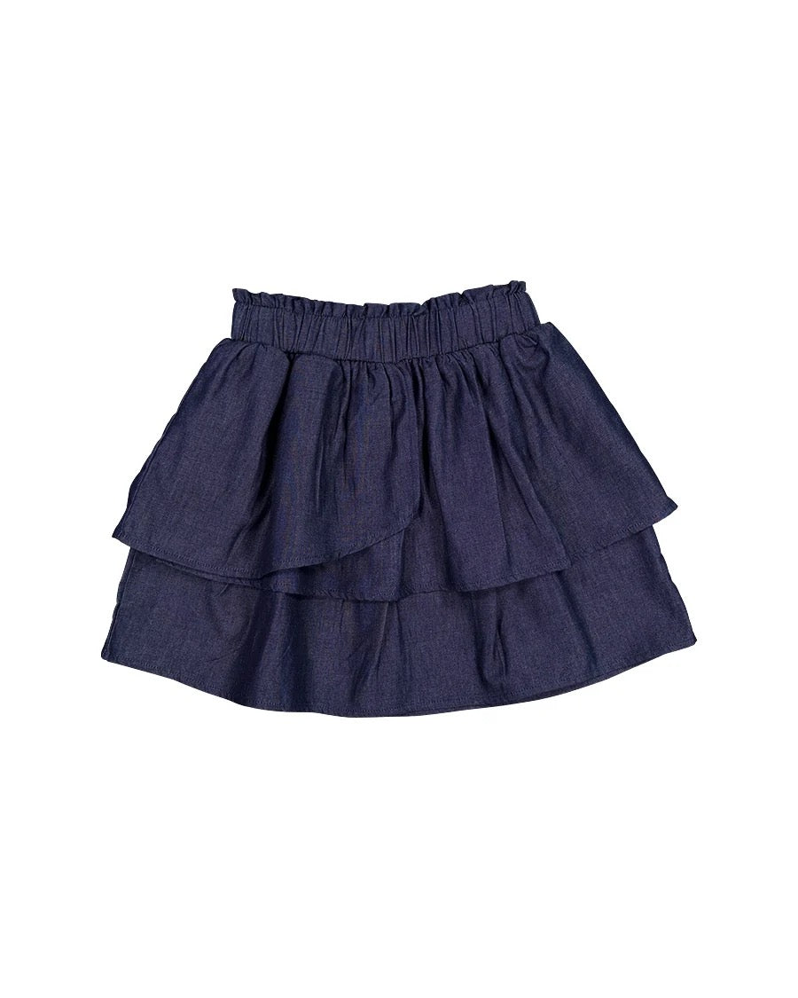 Kissed by Radicool Ink Chambray Rara Skirt