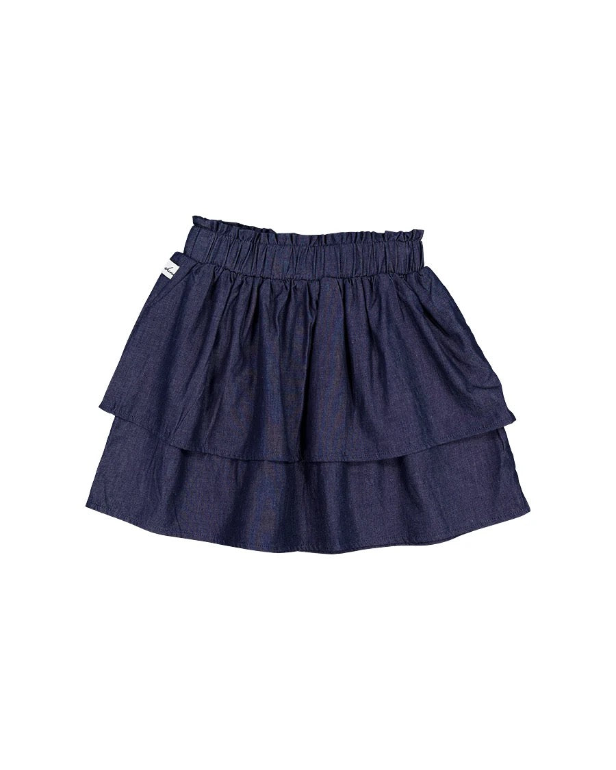 Kissed by Radicool Ink Chambray Rara Skirt