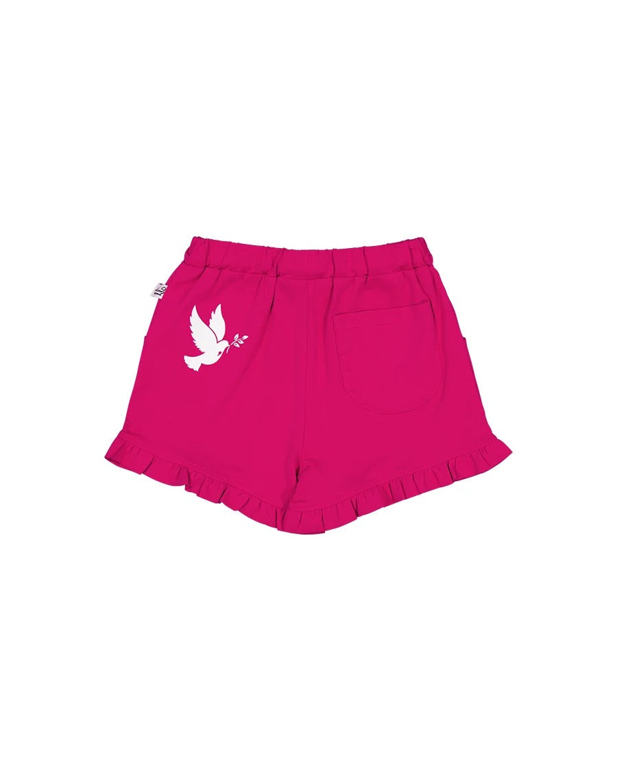 Kissed by Radicool Frill Short in Raspberry Pink