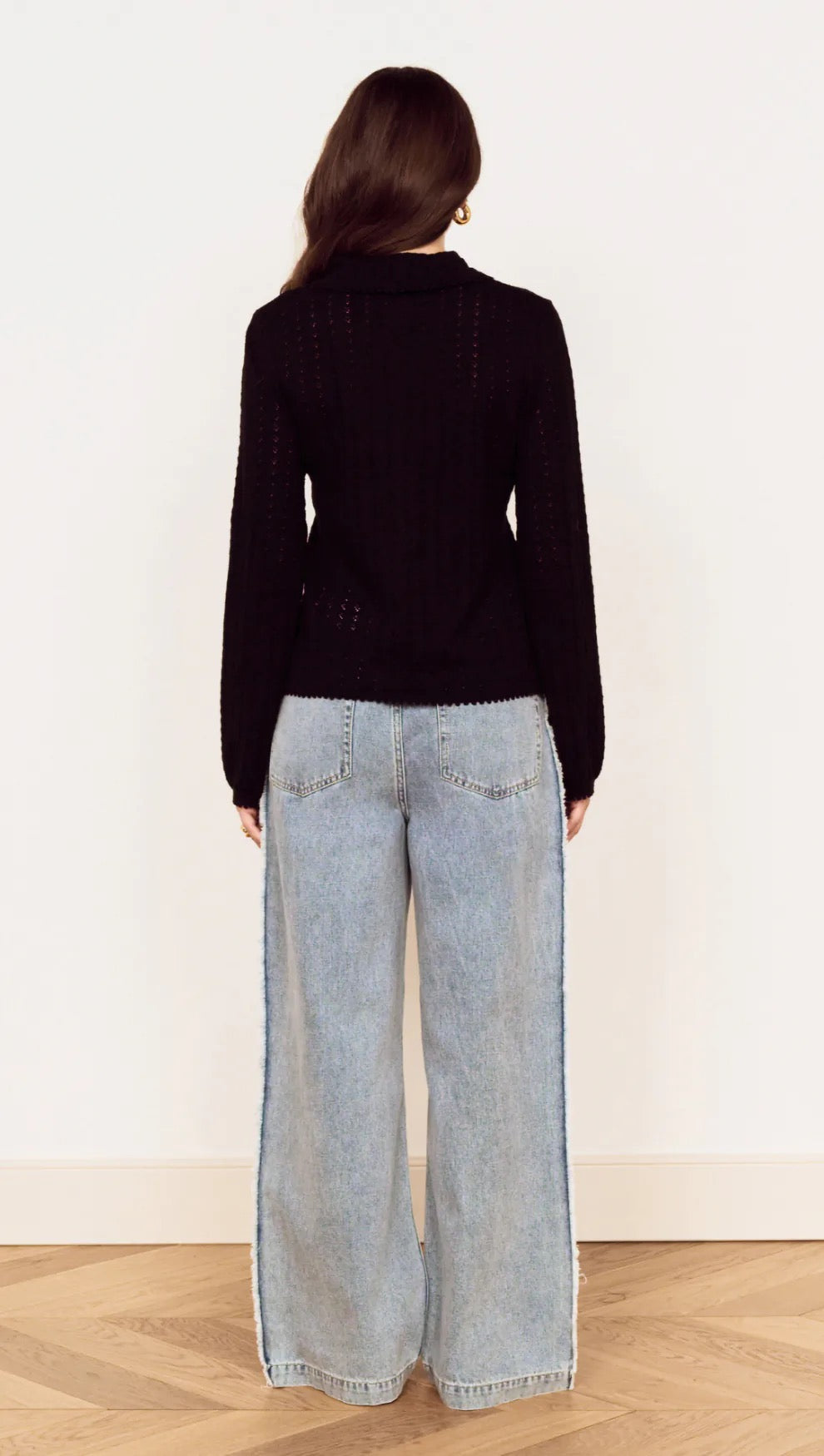 Mink Pink Tate Contrast Denim Jeans MidBlue