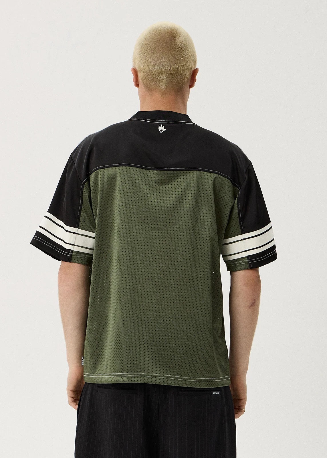 Afends Contingent - Mesh Jersey Boxy Tee Cypress