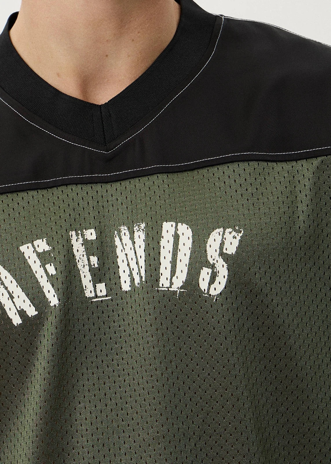 Afends Contingent - Mesh Jersey Boxy Tee Cypress