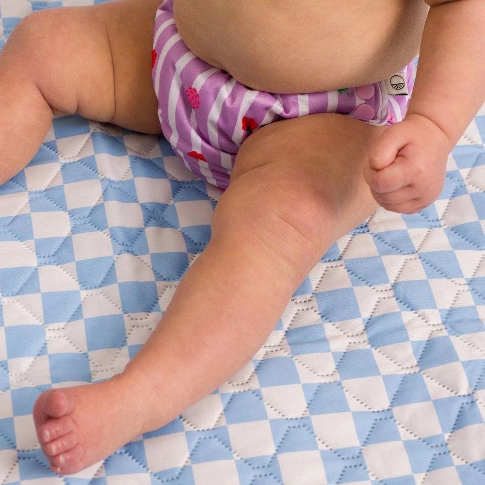 Nestling Neon Swim Nappy - Striped Raspberries